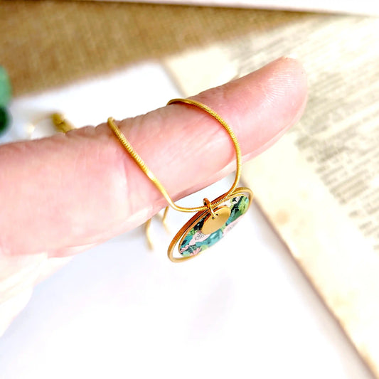 Collier pendentif bohème chic à fleurs pour femme