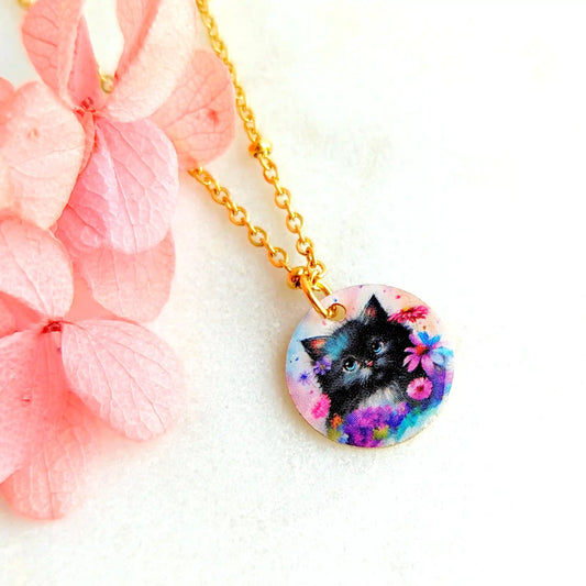 Collier avec pendentif Chaton pour enfant