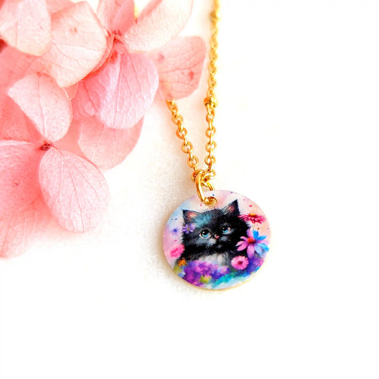 Collier avec pendentif Chaton pour enfant