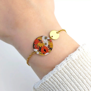 Bracelet fleurs d'Automne pour femme