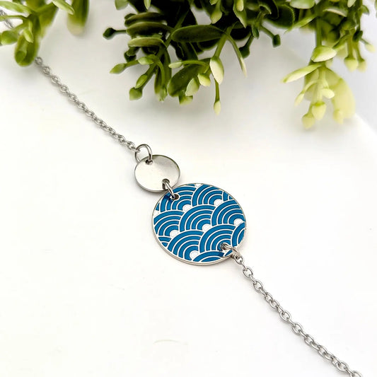 bracelet-argent-motif-vagues-bleu